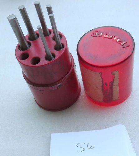 S6- L.S. STARRETT CO. S565WB 6 Pcs DRIVE PIN PUNCH SET GUNSMITH AR15 GUNSMITHING