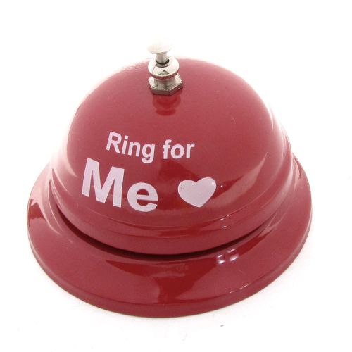 Restaurant Hotel Counter Reception 3.3&#034; Diameter Metal Call Bell Red