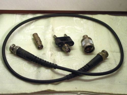 Type bnc connectors &amp; cable_four (4) pieces_cable_fem barrel_type n-bnc_bannana for sale