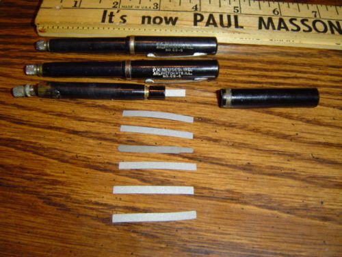 3 Vintage P.K. Neuses Contact Burnishers CB-5 + Many Replacement Blades