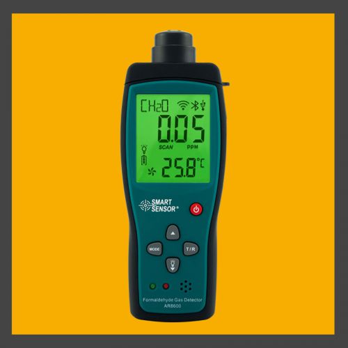 Formaldehyde Gas CH2O Detector Meter Tester 0-5PPM Sound Light Alarm Li-battery
