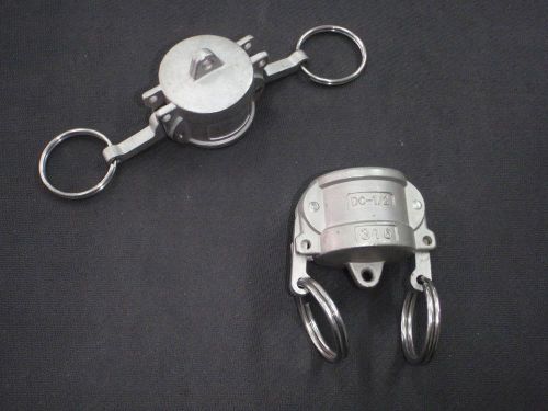 Stainless steel cam lock cap cover 1/2&#034; assembly for sale