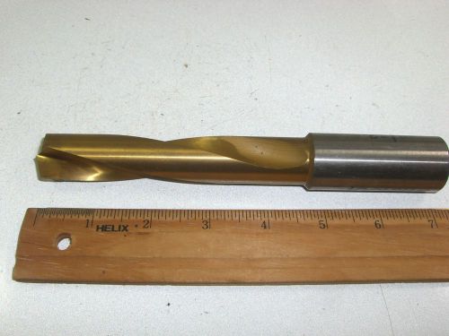 CJT KOOLTWIST CARBIDE TIPPED COOLANT FED DRILL 27/32&#034; RESHARPENED