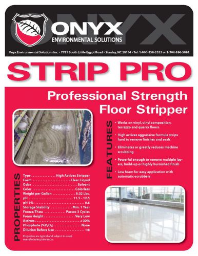 Onyx Strip Pro Commercial Floor Stripper - 27 4x1 Gallon Cases