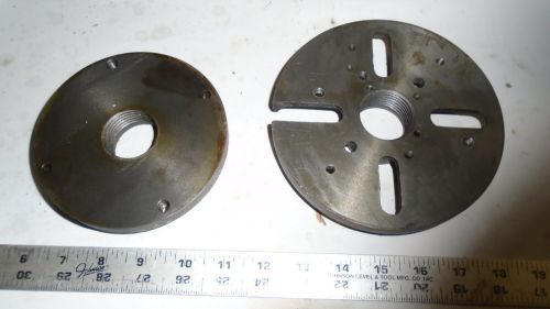 MACHINIST TOOLS LATHE MILL 2 Machinist Face Plate s 5&#034; &amp; 6&#034; 1 1/2&#034; 8 TPI