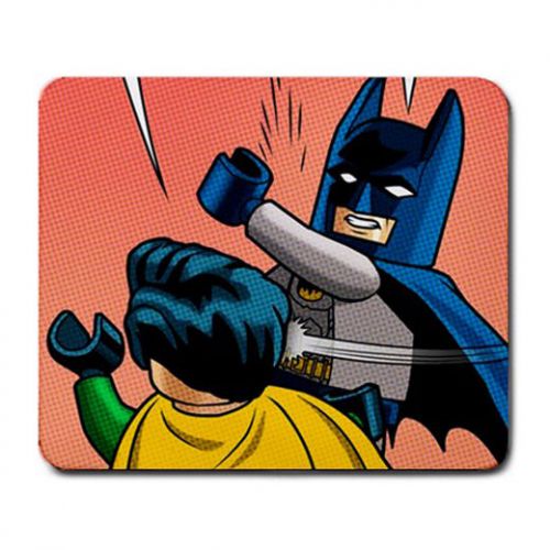 Aw The Good Design Of  Batman Slap Robin Logo On Mousepad