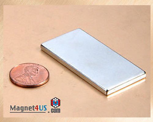 Magnets for Sale Neodymium rare earth Block 2&#034;x1&#034;x1/8&#034;thick 4pcs TOP Quality N40
