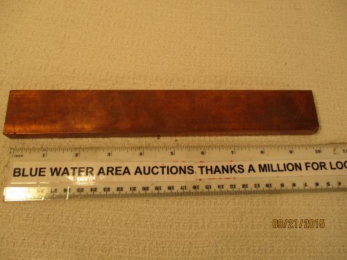Solid Copper Bar Stock, 1/2&#034; x 1 1/2&#034; x 10&#034;, Weighs 2 1/2#, Excellent &amp; Usable