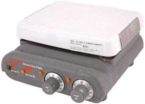 Corning PC-420 5x7&#034; Platform 1100RPM 480°C Adjustable Magnetic Hotplate Stirrer