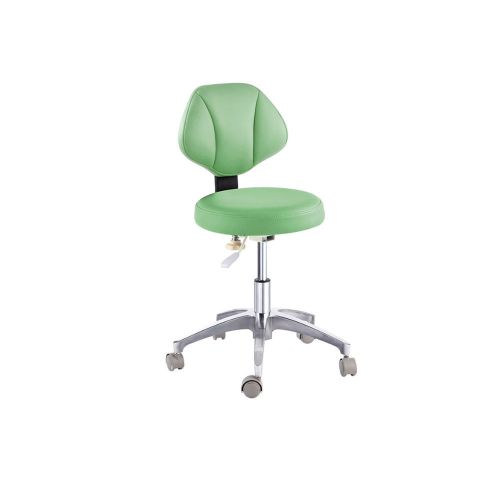 New dental medical office stools doctors stools adjustable mobile chair pu green for sale