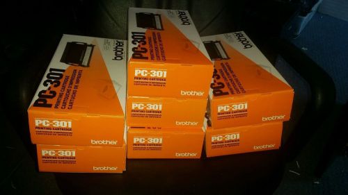 Lot of 7 BROTHER PC-301 TONER CARTRIDGE FOR FAX 750/770/775++