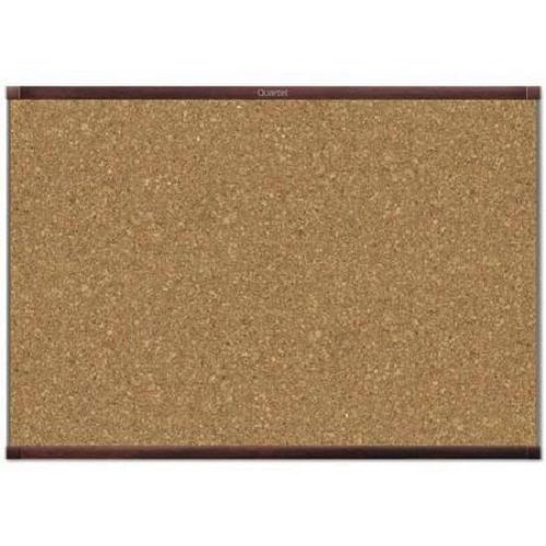 Prestige 2 magnetic cork bulletin board, 48 x 36 - mahogany frame ab638297 for sale
