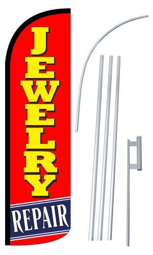 Jewelry Repair Extra Wide Windless Swooper Flag Jumbo Banner Pole /Spike