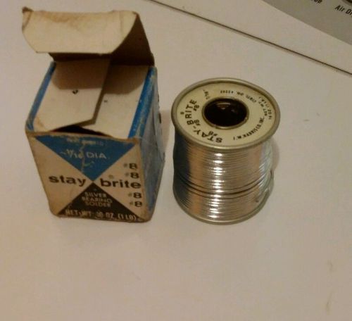 Stay Brite 1 lb. Silver Bearing Solder 1/16&#034;dia.