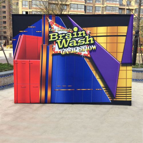 10ft pop up trade show display booth exhibit with customized graphic for sale