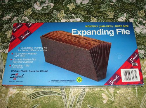 Smead-Expanding File,Monthly-11 1/2&#034; x 6&#034;,NEW