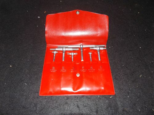 SPI 14-125-9 6 PC SET TELESCOPING GAGE 5/16&#034; TO 6&#034; WITH CASE