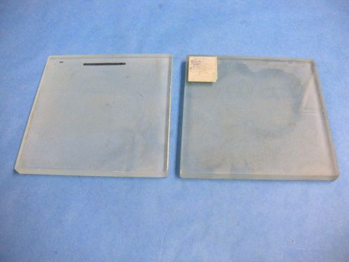 Lab Glass 6&#034; x 6&#034; Plate Lot of 2