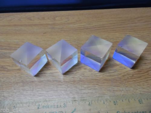Lightwave Cross Dichroic Optical Glass Cube with IMPERFECTIONS 27 x 27 x 25 mm