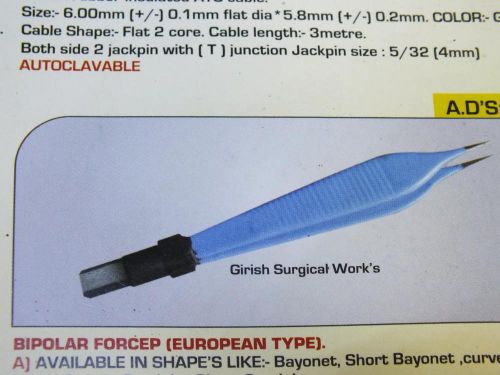 Bipolar forceps European type.