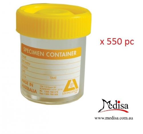 Specimen containers pkt of 550 pc for sale