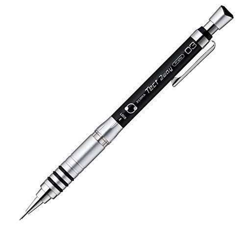 Zebra Mechanical Pencil, Tect 2 Way, 0.3mm, Black Body (MAS41-BK)