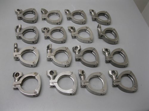 Lot (16) 2&#034; Tri-Clover Type SS 3-Segment Sanitary Clamp(s) H19 (1781)