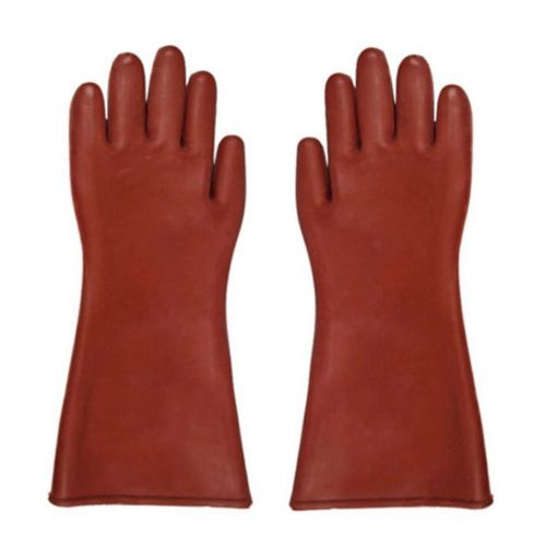 Insulated 12kv High Voltage Electrical Insulating Gloves For Electricians EA