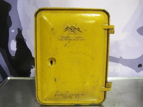 Vintage art deco traffic light control call signal box yellow eagle metal rare 4 for sale