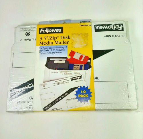 Fellowes 3.5&#034; Zip Disk Media Mailer 10 Pack Envelops for Floppy Diskettes Photos