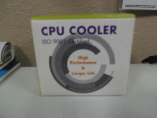 CPU Cooler Fan  ISO 9001 CERTIFIED  NEW in the BOX CFA61B4