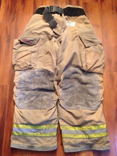 Firefighter pbi gold bunker/turn out gear globe g extreme used 36w x 30l  2005 for sale