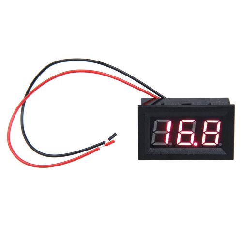 0.56 inch lcd dc 3.2-30v red led panel meter digital voltmeter with two-wire new for sale