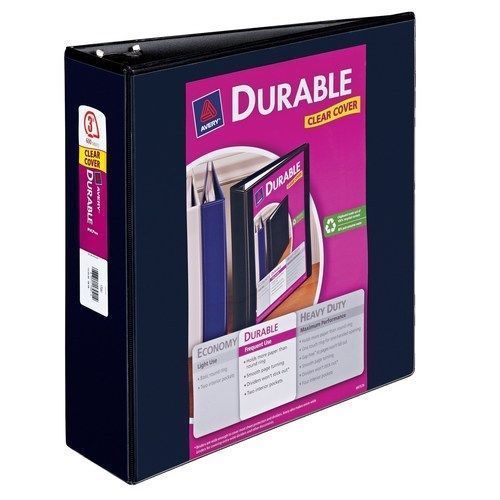 Avery durable view binder with 3-inch slant ring holds 8.5 x 11-inch paper bl... for sale