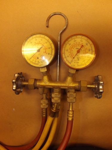 Uniweld, gauge set 2 valve manifold r12, r22 for sale
