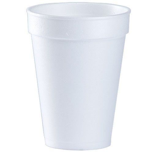 16 oz. white disposable drink foam cups hot and cold coffee cup (pack of 40) for sale