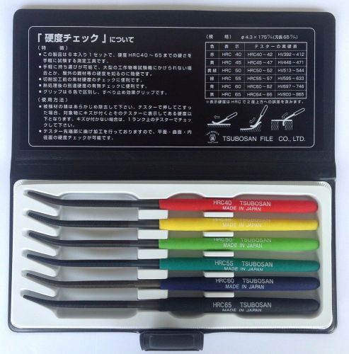 TSUBOSAN HARDNESS TESTER HRC40-HRC65 6pcs/set from Japan *New*