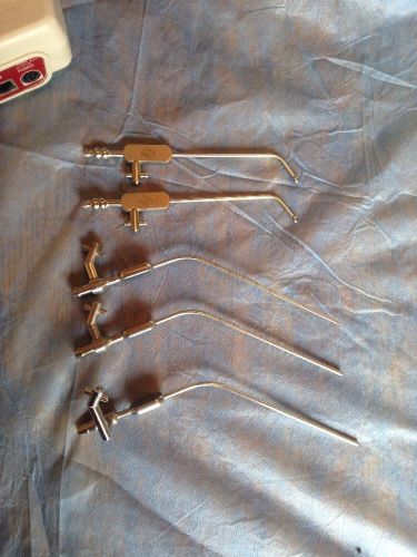 Lot Of 5 Medtronic Xomed Suction Instruments
