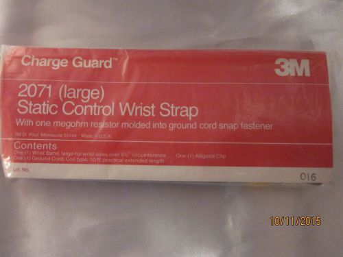 3M CHARGE GUARD STATIC CONTROL WRIST STRAP LARGE ANTI STATIC EQUIPMENT