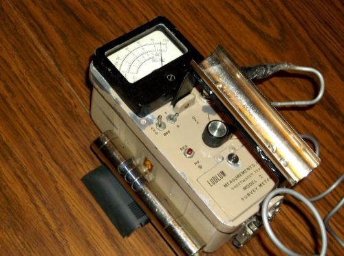 Ludlum Model 2 Geiger Counter CDV 700 Detector Tube Probe w/ Check Source NICE!