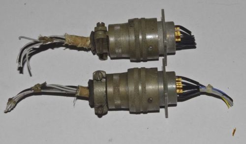 TWO mating pair Mil Spec 15-Pin Connectors