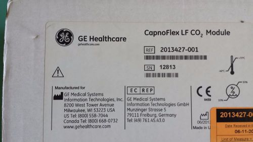 GE CapnoFlex LF CO2 Module 2013427-001