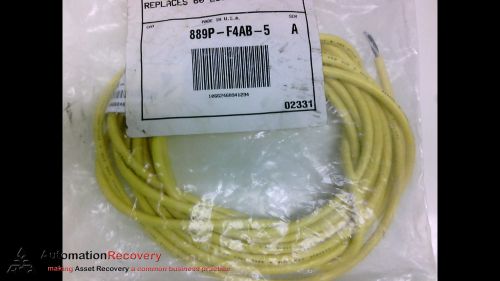 ALLEN BRADLEY 889P-F4AB-5 SERIES A CABLE, 4POLE, FEMALE, 5METERS,, NEW