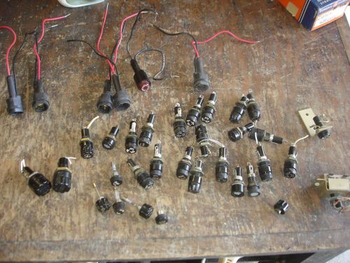 HUGE LOT OF VARIOUS FUSE HOLDERS &#034;USED&#034; SOME INCOMPLETE