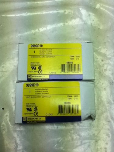 Lot of 2 square d 9999d10 auxiliary contacts for sale