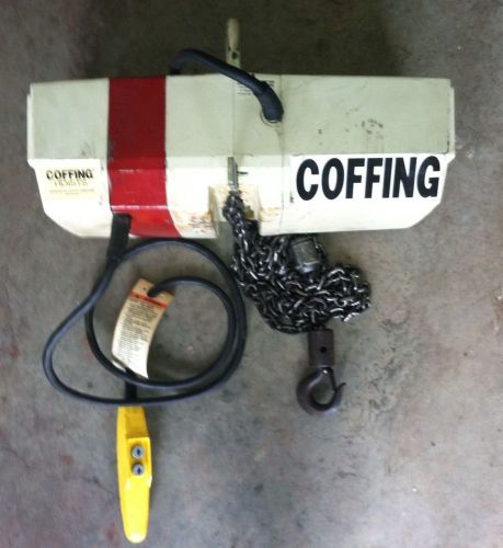 COFFING 1/2 TON ELECTRIC CHAIN HOIST (EC1016, 16 FPM)