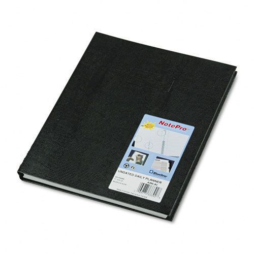Blueline NotePro Undated Daily Planner, 11 x 8-1/2, Black, EA - REDA30C81