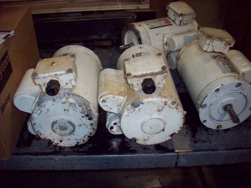DAYTON MODEL 5M291 1HP 115-208/230 WASH DOWN MOTOR   Lot of four, used