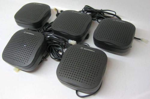 Lot of 5 genuine oem motorola hsn4038a mobile external radio speaker no bracket for sale