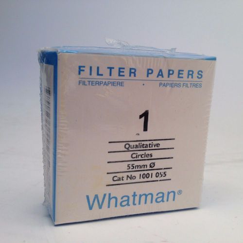 WHATMAN 5.5cm 55mm Quantitative Filter Paper 1 Medium Fast1001-055 Pack of 100